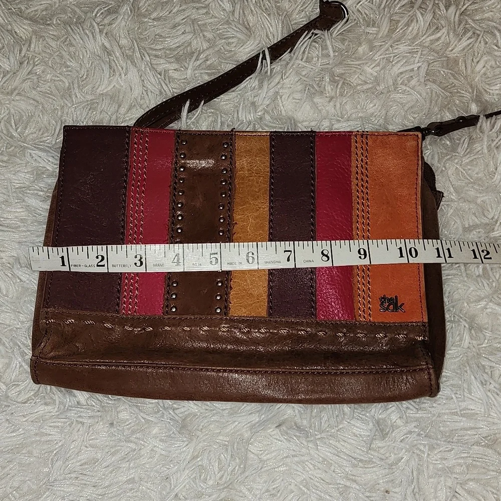 The Sak  Multi Colored Leather 3-way Demi Clutch Crossbody Shoulder Bag